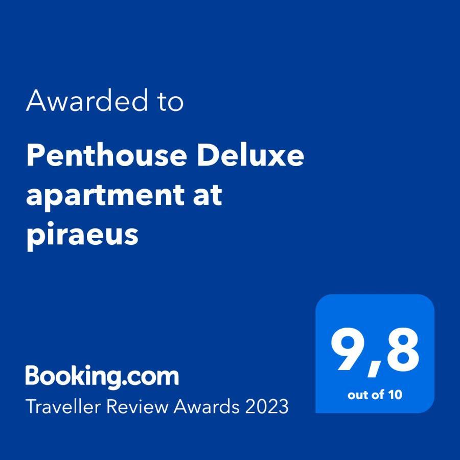 Penthouse Deluxe Apartment At Piräus Exterior foto
